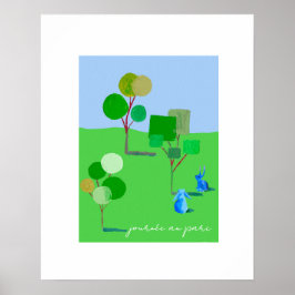 Póster Todos los conejos, día del parque