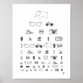 Póster Todos los días - blanco