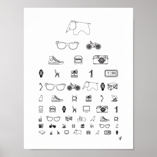 Póster Todos los días - blanco (Frente)