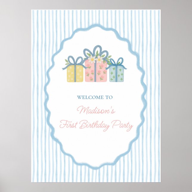 Póster Todos los días es un cumpleaños de regalo, abuelo (Frente)