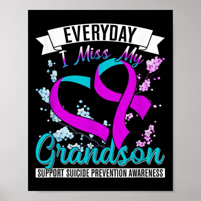 Póster Todos los días extraño la prevención del suicidio  (Frente)