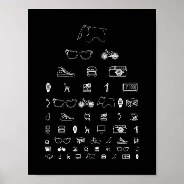 Póster Todos los días - negro (Frente)