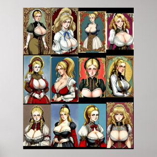 Póster Todos los empleados de Faire Maidens