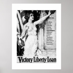 Póster ¡Todos los estadounidenses! Préstamo de la victori