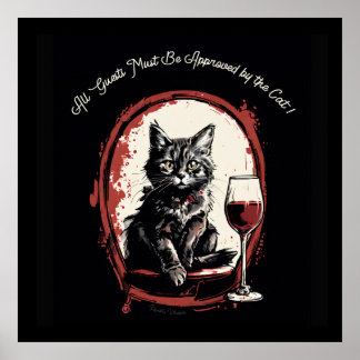 Póster Todos los invitados deben ser aprobados por el art