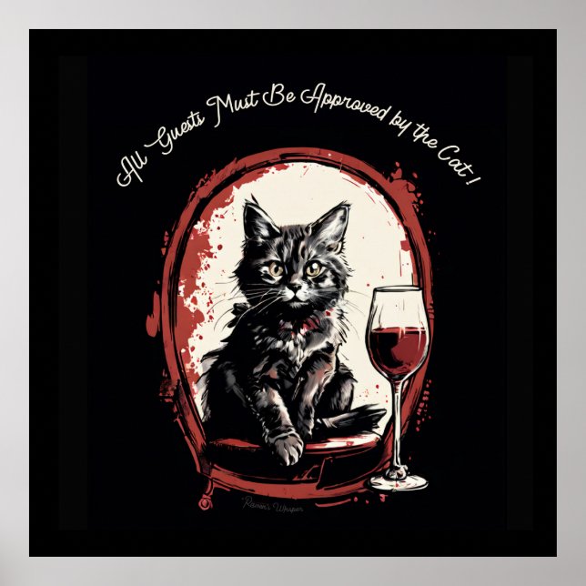 Póster Todos los invitados deben ser aprobados por el art (Frente)