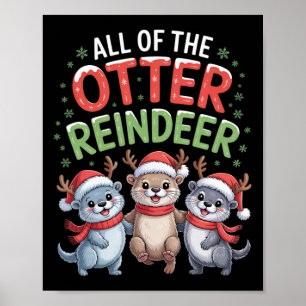 Póster Todos Los Navidades De Renos Juegan Invierno