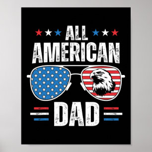 Póster Todos los norteamericanos del 4 de julio Día del P