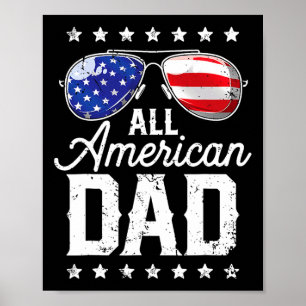 Póster Todos los norteamericanos del 4 de julio Día del P