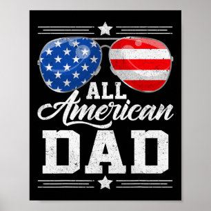 Póster Todos los norteamericanos del 4 de julio Día del P