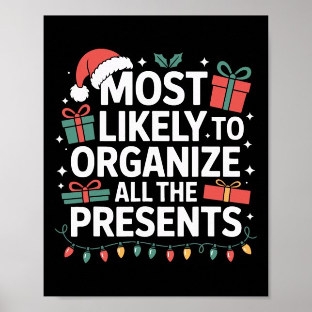 Póster Todos Los Presentes Organizadores Navidades Más Pr (Frente)