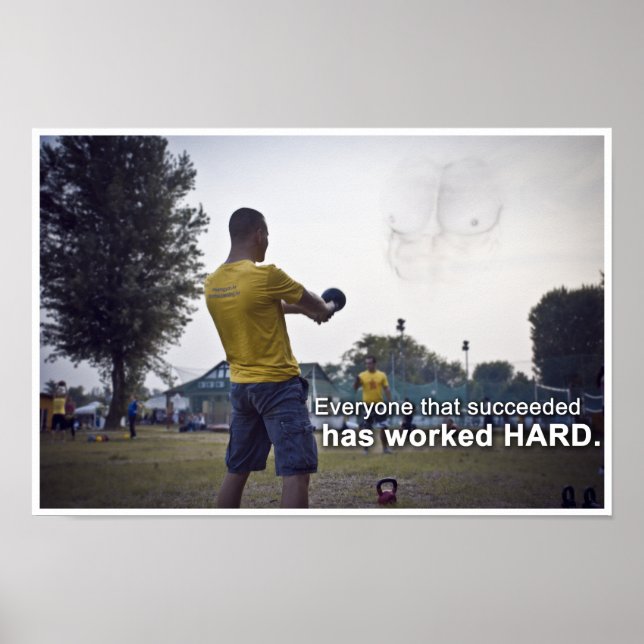 Póster Todos los que han triunfado han funcionado DURO (Frente)