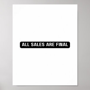 Póster Todos los Rótulos finales de ventas, carteles y se