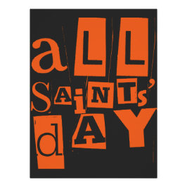 Póster Todos los Santos Católicos del Día de los Santos