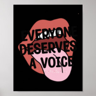 Póster Todos Merecen Un Pegatina De Voz