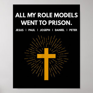 Póster Todos Mis Modelos Fueron A La Cárcel Jesús Diverti