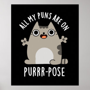 Póster Todos Mis Puns Están En Par Grasa Grasa Grasa Oscu