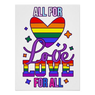 Póster Todos por amor a todos - Orgullo LGBTQ+
