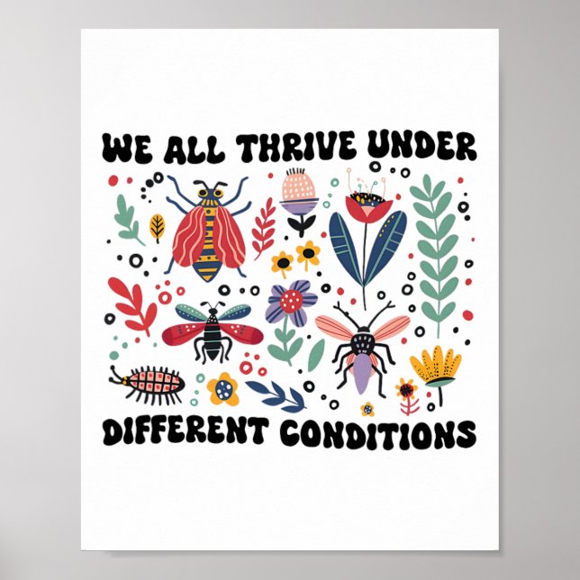 Póster Todos Prosperamos En Diferentes Condiciones Neurod (Frente)