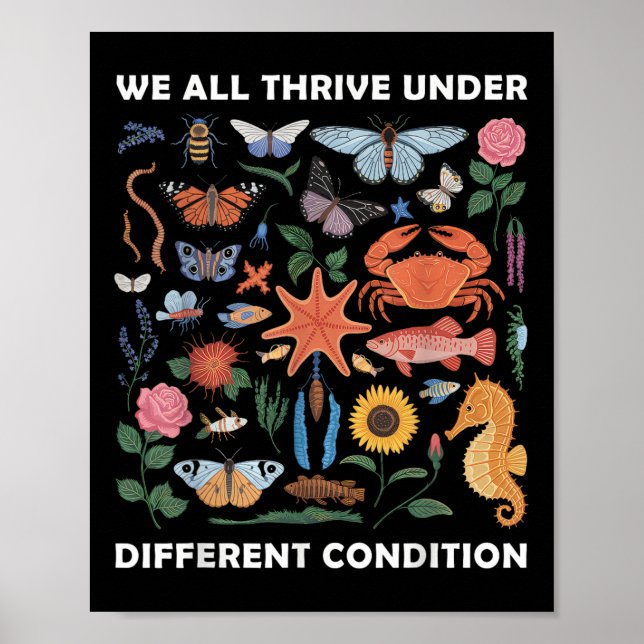 Póster Todos Prosperamos En Diferentes Condiciones Neurod (Frente)