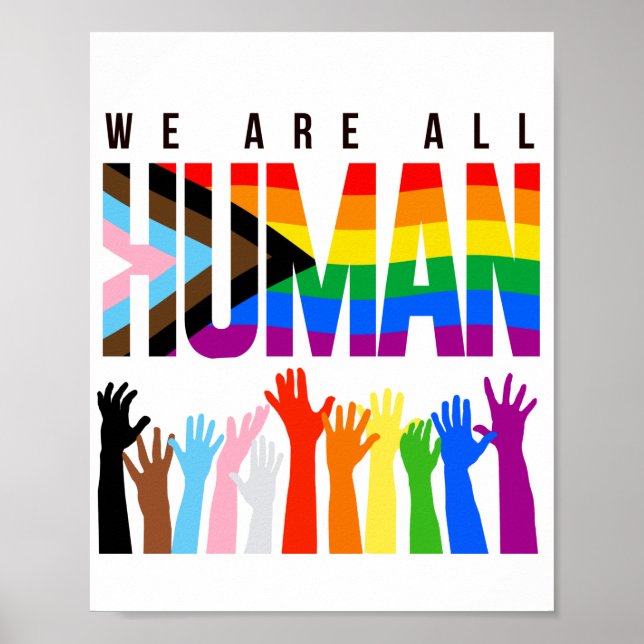 Póster Todos somos humanos (Frente)
