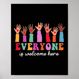 Póster Todos Son Bienvenidos Aquí: Shirt Idaho Teacher Re