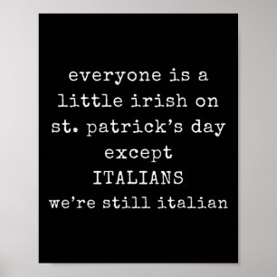 Póster Todos Son Un Poco Irlandeses El Día De San Patrici