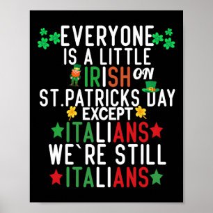 Póster Todos Son Un Poco Irlandeses El Día De San Patrici