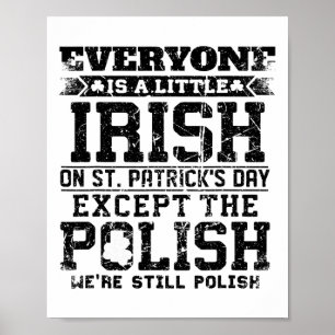 Póster Todos Son Un Poco Irlandeses El Día De San Patrici
