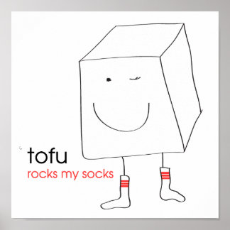 Póster Tofu Rocks My Socks