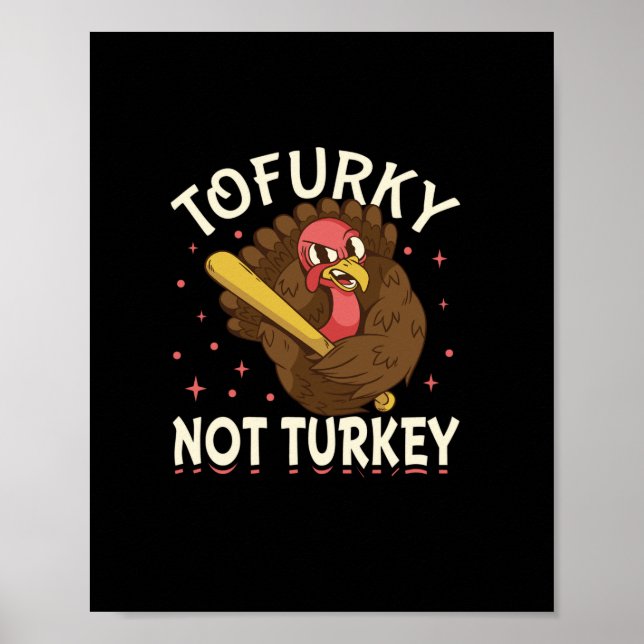 Póster Tofurky no turquía (Frente)