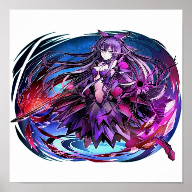 Póster Tohka Yatogami Date una vida animada (Frente)