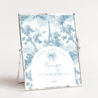 Toile de jour French deja su tarjeta de recetario