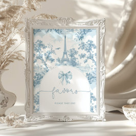 Póster Toile de Jouy Bonjour Favor bonjour bebe