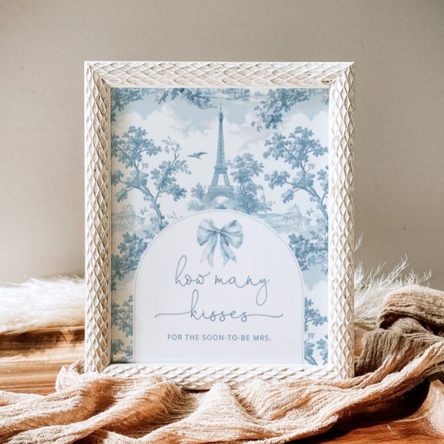 Póster Toile de jouy Bow cuántos besos duchas de novias (Subido por el creador)