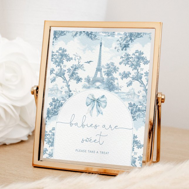 Póster Toile de Jouy French Bow Los bebés son dulces (Subido por el creador)