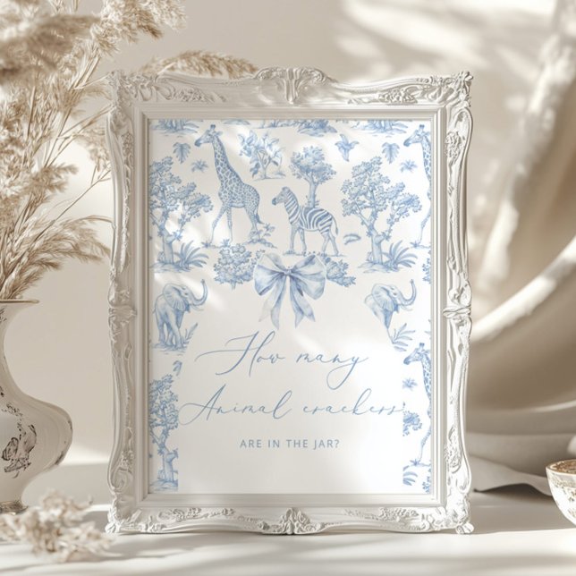 Póster Toile de Jouy Safari Cuántas galletas de animalito (Subido por el creador)