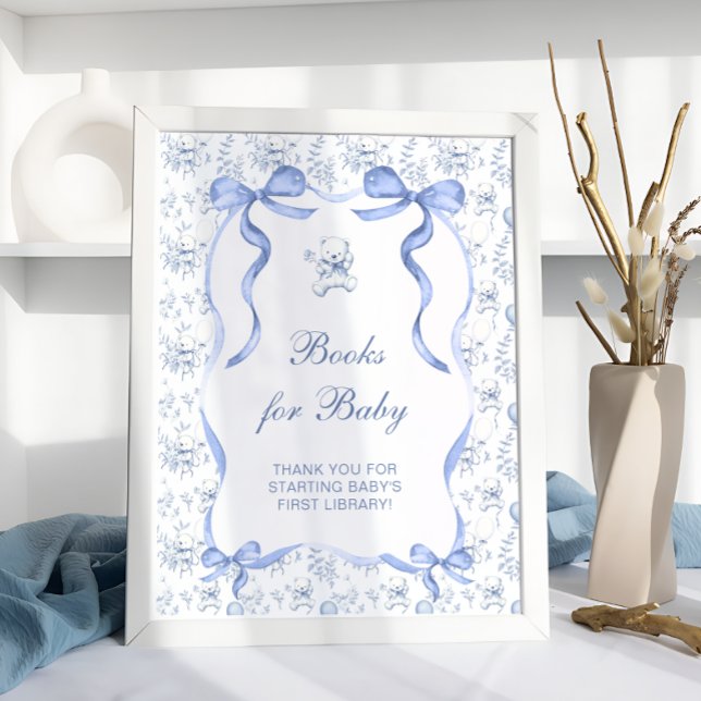 Póster Toile Floral Teddy Bear Boys para bebé (Subido por el creador)