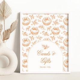 Póster Toile Little cutie Bebé ducha Tarjetas y regalos