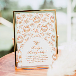 Póster Toile Little Cutie Cuán grande es la barriga de la