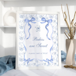 Póster Toile Teddy Bear Los bebés son dulces, tómate un t