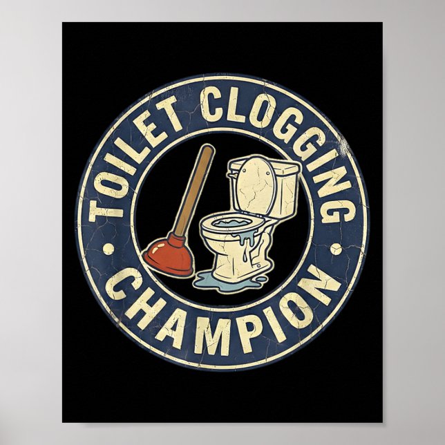 Póster Toilet Clogging Chamon  (Frente)