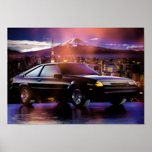Póster Tokio Celica