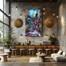 Póster Tokio: Donde lo Antiguo se Encuentra lo Moderno.
