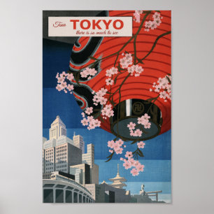 Póster Tokio Japón Viajes de época japoneses