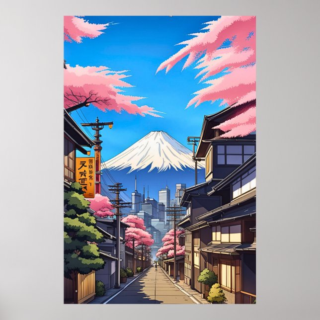 Póster Tokio Mt Fuji  (Frente)