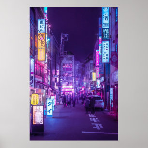Póster Tokyo a Neon Garden