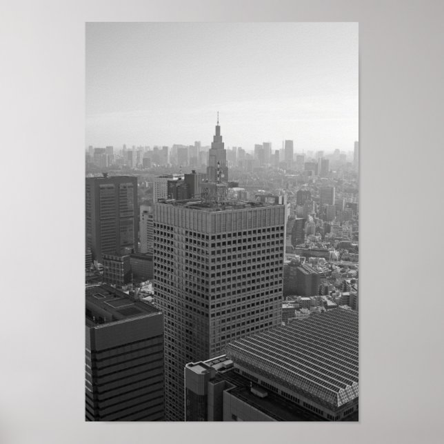 Póster Tokyo skyline (Frente)