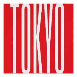 Póster Tokyo Typography Guay design Minimalista arte urba