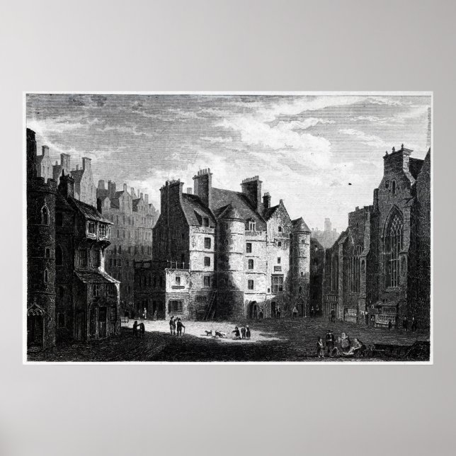 Póster Tolbooth antigua, Edimburgo (Frente)